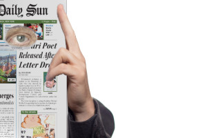OP-ED: With the Daily Sun Printing Less, What Will I Cut Eyeholes Out of To Spy on My Ex?