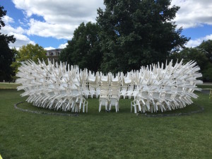 Much-Needed Extra Seating Almost Added To Klarman Atrium