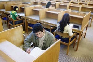 Unidentified Loud Noise Makes Library Patrons Turn Heads Briefly