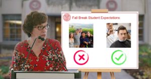 Martha Pollack Clarifies Fall Break Only Meant for Haircuts