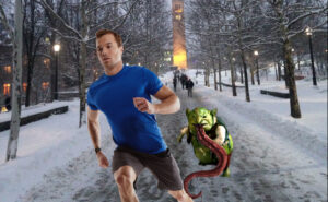 In A Bold Move Against Guys Who Wear Shorts in 0 Degree Weather, Cornell Health and Safety Introduces Godfrey the Knee-Licking Goblin