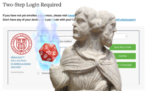 OP-ED: My Phone Got Smashed And Now Handing In Homework Requires Challenging Janus, Two-Faced God of Doorways, For His Mythical Power to Bypass Canvas 2FA