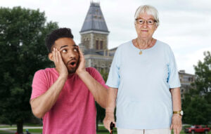 OP-ED: It’s Not My Fault That I Accidentally Complimented Your Mom on Her “Old-Person Costume”