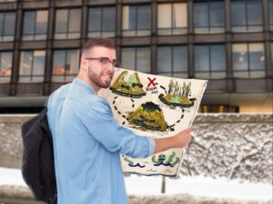 Up Your Ass and Around the Corner: Finding your Classroom in Uris Hall