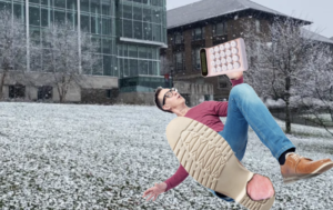 Practical Application! Physics Student Recalls “Fg=Mg” Right Before Eating Shit On Icy Sidewalk