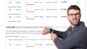 Evil Professor To Teach All Classes in Your Major, Minor, and Distribution Requirements Next Semester