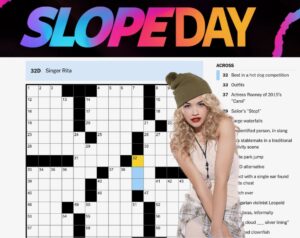 Esteemed NYT Crossword Clue Rita Ora to Headline Slope Day