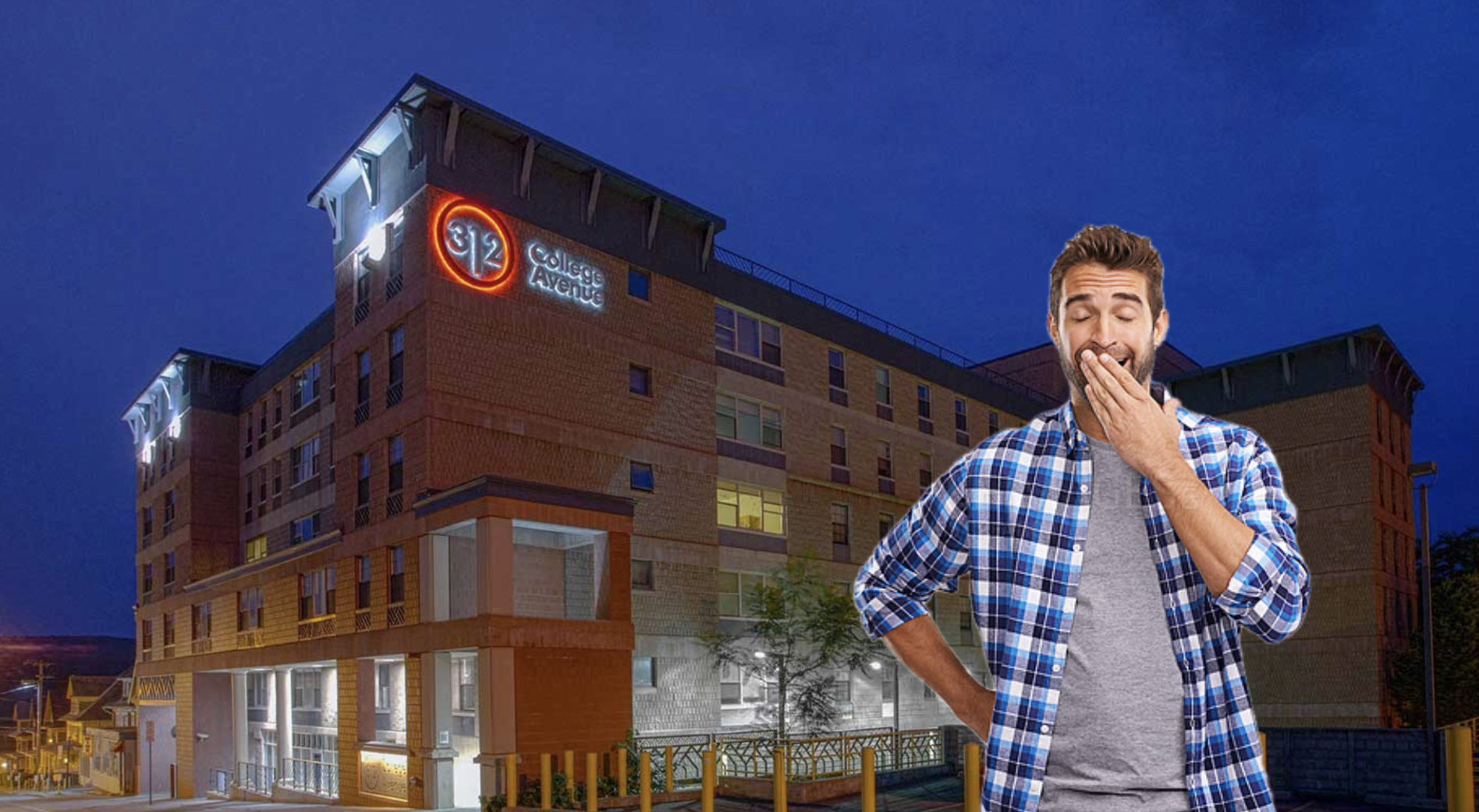 guy yawning